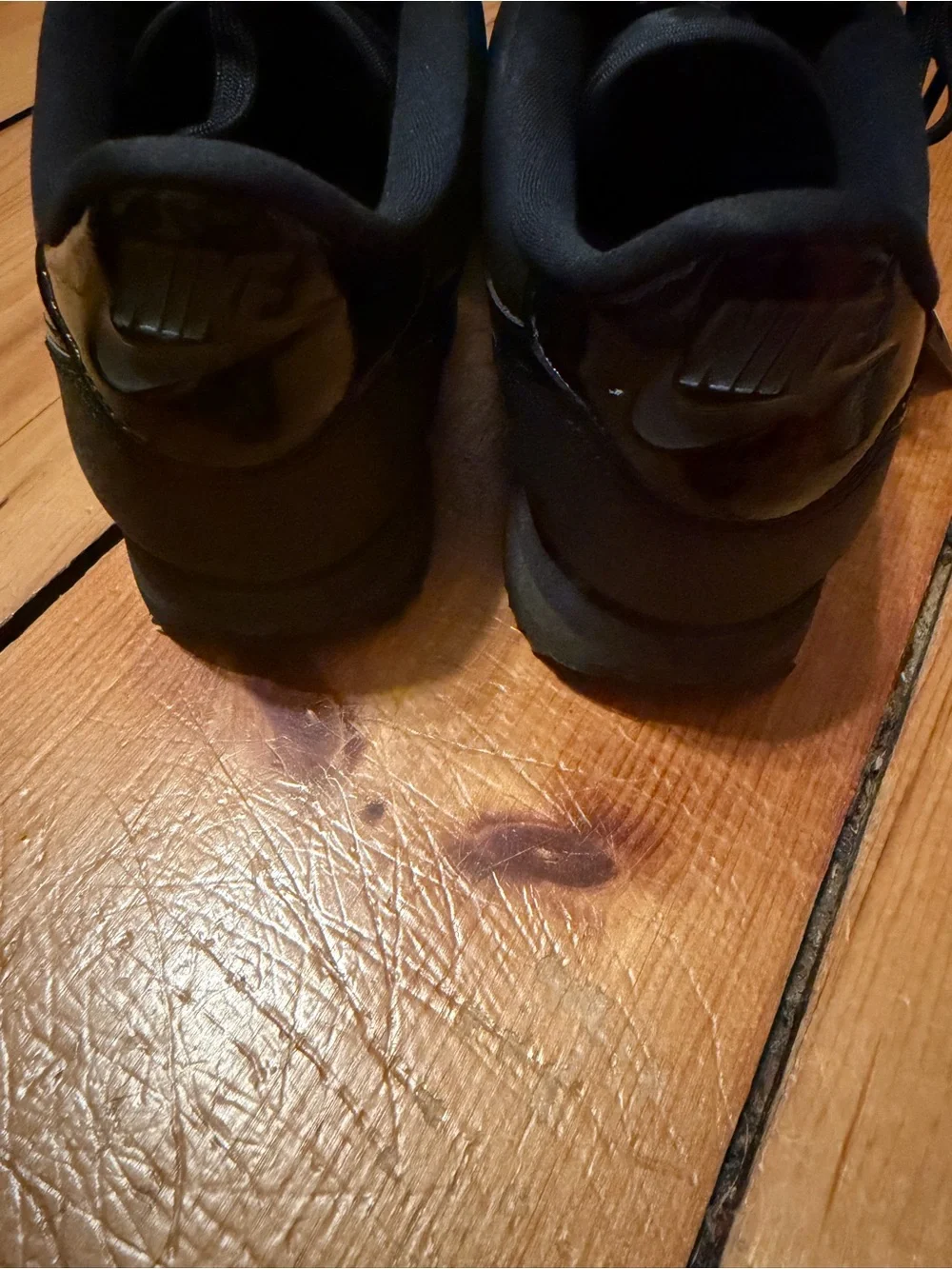 Women’s Nike Cortez Triple Black Sneakers!
